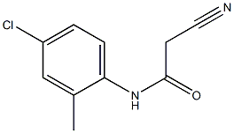 N-(4-chloro-2-methylphenyl)-2-cyanoacetamide Struktur