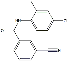 N-(4-chloro-2-methylphenyl)-3-cyanobenzamide Struktur