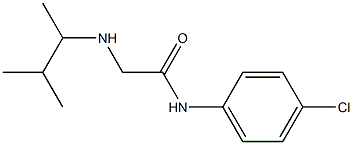 N-(4-chlorophenyl)-2-[(3-methylbutan-2-yl)amino]acetamide Struktur