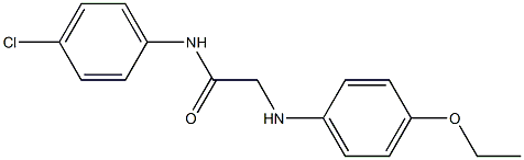 N-(4-chlorophenyl)-2-[(4-ethoxyphenyl)amino]acetamide Struktur