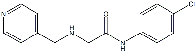 N-(4-chlorophenyl)-2-[(pyridin-4-ylmethyl)amino]acetamide Struktur