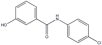 N-(4-chlorophenyl)-3-hydroxybenzamide Struktur