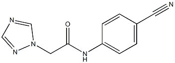 N-(4-cyanophenyl)-2-(1H-1,2,4-triazol-1-yl)acetamide Struktur