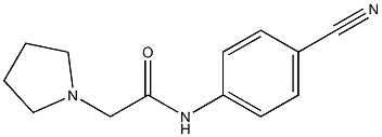 N-(4-cyanophenyl)-2-(pyrrolidin-1-yl)acetamide Struktur