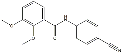 N-(4-cyanophenyl)-2,3-dimethoxybenzamide Struktur