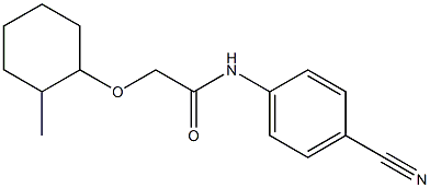 N-(4-cyanophenyl)-2-[(2-methylcyclohexyl)oxy]acetamide Struktur