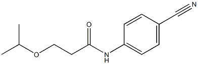 N-(4-cyanophenyl)-3-(propan-2-yloxy)propanamide Struktur