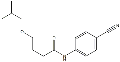 N-(4-cyanophenyl)-4-(2-methylpropoxy)butanamide Struktur