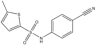 N-(4-cyanophenyl)-5-methylthiophene-2-sulfonamide Struktur