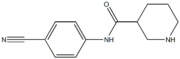 N-(4-cyanophenyl)piperidine-3-carboxamide Struktur