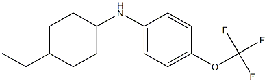 N-(4-ethylcyclohexyl)-4-(trifluoromethoxy)aniline Struktur