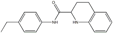 N-(4-ethylphenyl)-1,2,3,4-tetrahydroquinoline-2-carboxamide Struktur