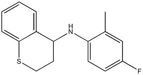 N-(4-fluoro-2-methylphenyl)-3,4-dihydro-2H-1-benzothiopyran-4-amine Struktur