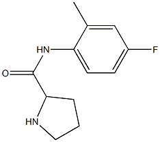 N-(4-fluoro-2-methylphenyl)pyrrolidine-2-carboxamide Struktur