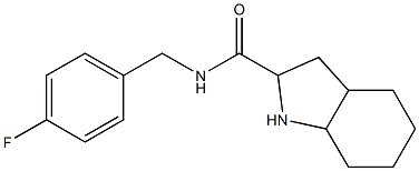 N-(4-fluorobenzyl)octahydro-1H-indole-2-carboxamide Struktur