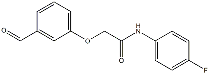 N-(4-fluorophenyl)-2-(3-formylphenoxy)acetamide Struktur