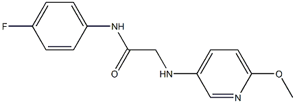 N-(4-fluorophenyl)-2-[(6-methoxypyridin-3-yl)amino]acetamide Struktur