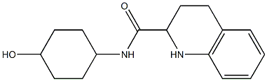 N-(4-hydroxycyclohexyl)-1,2,3,4-tetrahydroquinoline-2-carboxamide Struktur