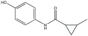 N-(4-hydroxyphenyl)-2-methylcyclopropane-1-carboxamide Struktur