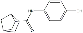 N-(4-hydroxyphenyl)bicyclo[2.2.1]heptane-2-carboxamide Struktur