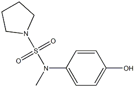 N-(4-hydroxyphenyl)-N-methylpyrrolidine-1-sulfonamide Struktur