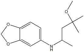 N-(4-methoxy-4-methylpentan-2-yl)-2H-1,3-benzodioxol-5-amine Struktur