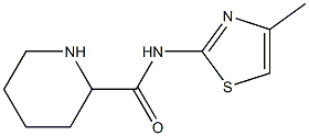 N-(4-methyl-1,3-thiazol-2-yl)piperidine-2-carboxamide Struktur