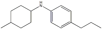 N-(4-methylcyclohexyl)-4-propylaniline Struktur