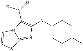 N-(4-methylcyclohexyl)-5-nitroimidazo[2,1-b][1,3]thiazol-6-amine Struktur