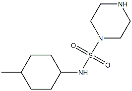 N-(4-methylcyclohexyl)piperazine-1-sulfonamide Struktur