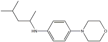 N-(4-methylpentan-2-yl)-4-(morpholin-4-yl)aniline Struktur