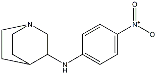 N-(4-nitrophenyl)-1-azabicyclo[2.2.2]octan-3-amine Struktur