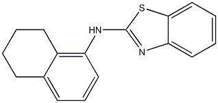 N-(5,6,7,8-tetrahydronaphthalen-1-yl)-1,3-benzothiazol-2-amine Struktur