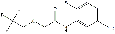 N-(5-amino-2-fluorophenyl)-2-(2,2,2-trifluoroethoxy)acetamide Struktur