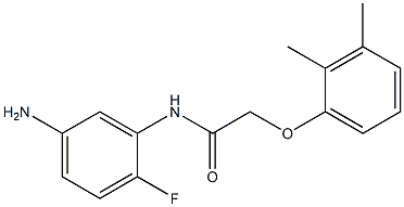 N-(5-amino-2-fluorophenyl)-2-(2,3-dimethylphenoxy)acetamide Struktur