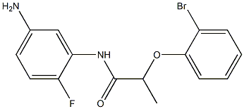 N-(5-amino-2-fluorophenyl)-2-(2-bromophenoxy)propanamide Struktur