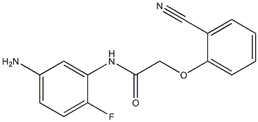 N-(5-amino-2-fluorophenyl)-2-(2-cyanophenoxy)acetamide Struktur