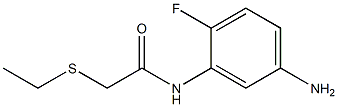 N-(5-amino-2-fluorophenyl)-2-(ethylsulfanyl)acetamide Struktur