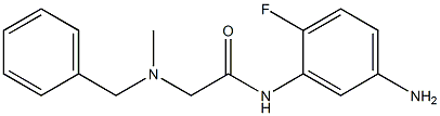 N-(5-amino-2-fluorophenyl)-2-[benzyl(methyl)amino]acetamide Struktur