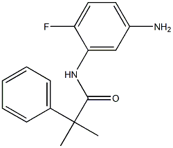 N-(5-amino-2-fluorophenyl)-2-methyl-2-phenylpropanamide Struktur