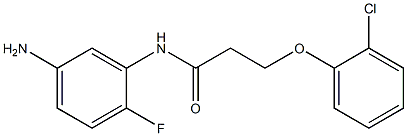 N-(5-amino-2-fluorophenyl)-3-(2-chlorophenoxy)propanamide Struktur