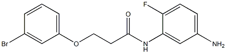 N-(5-amino-2-fluorophenyl)-3-(3-bromophenoxy)propanamide Struktur