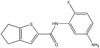 N-(5-amino-2-fluorophenyl)-4H,5H,6H-cyclopenta[b]thiophene-2-carboxamide Struktur