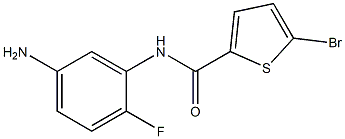 N-(5-amino-2-fluorophenyl)-5-bromothiophene-2-carboxamide Struktur