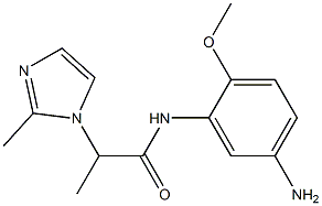 N-(5-amino-2-methoxyphenyl)-2-(2-methyl-1H-imidazol-1-yl)propanamide Struktur