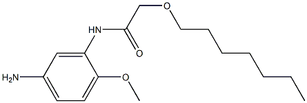 N-(5-amino-2-methoxyphenyl)-2-(heptyloxy)acetamide Struktur