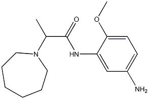 N-(5-amino-2-methoxyphenyl)-2-azepan-1-ylpropanamide Struktur