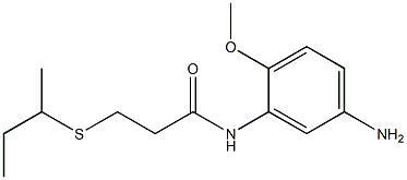 N-(5-amino-2-methoxyphenyl)-3-(butan-2-ylsulfanyl)propanamide Struktur