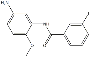 N-(5-amino-2-methoxyphenyl)-3-iodobenzamide Struktur