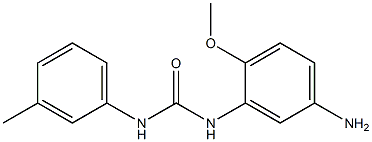 N-(5-amino-2-methoxyphenyl)-N'-(3-methylphenyl)urea Struktur